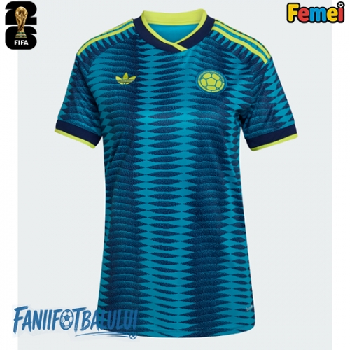 Columbia Echipament de Fotbal Replică Mondial 2026 Femei Deplasare Columbia Echipament de Fotbal Replică Mondial 2026 Femei Deplasare